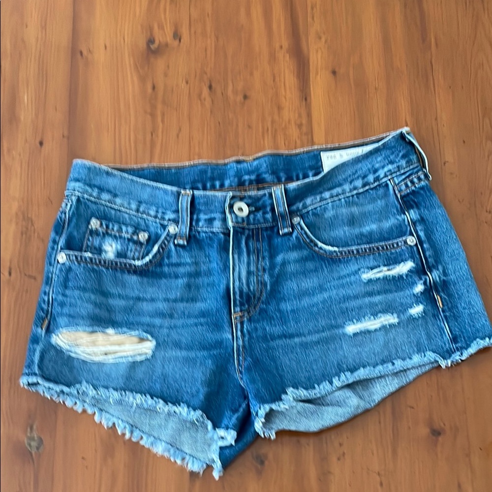 rag & bone Blue Jean Shorts